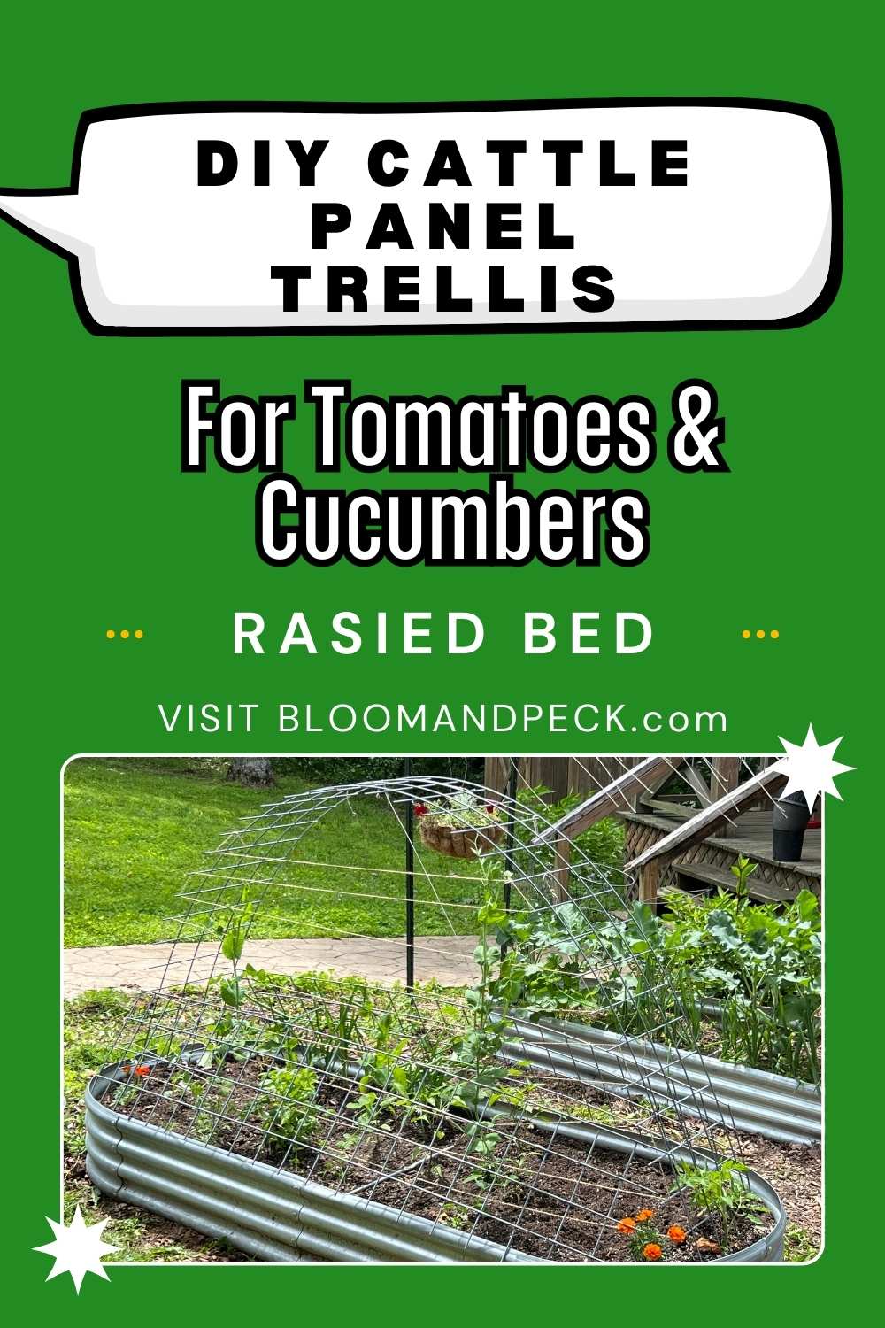 Tomato Trials Part 4: DIY Trellis for Roma Tomatoes in Raised Bed